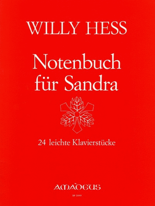 Notenbuch for Sandra Op. 109