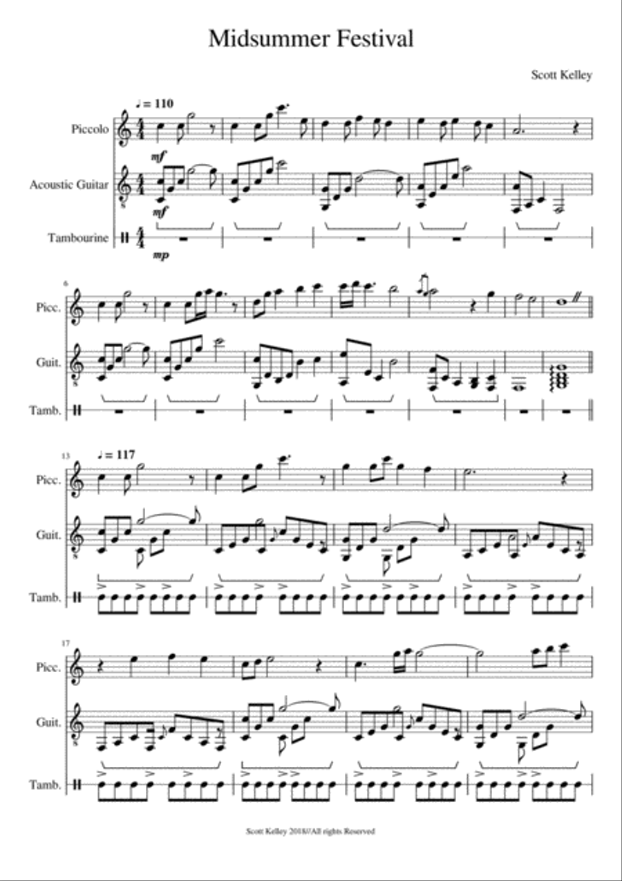 Midsummer Festival Small Ensemble scores gallery preview page 1