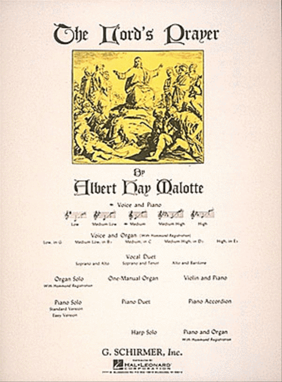 Lord's Prayer Lord's Prayer Voice scores gallery preview page 1