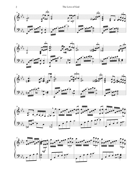 The Love of God (Hymn Arrangement for Advanced Solo Piano in "Father's Love") image number null