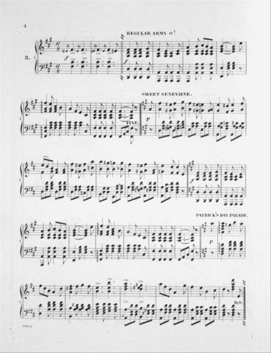 Patrick's Day Parade. An Original Sketch and Song by Ed. Harrigan Piano Solo scores gallery preview page 4