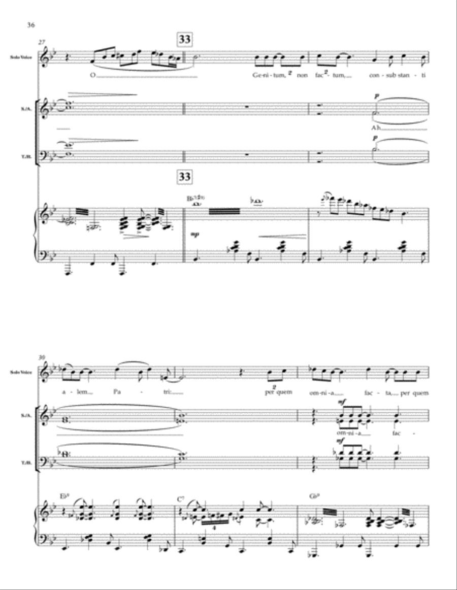 Mass in Blue 4-Part scores gallery preview page 15