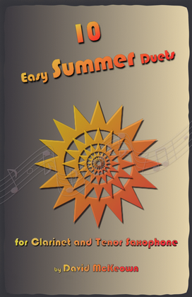 Book cover for 10 Easy Summer Duets for Clarinet and Tenor Saxophone