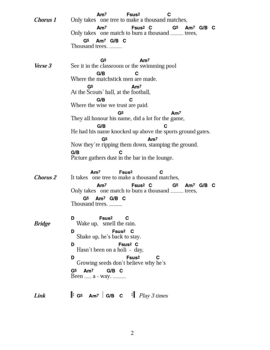 A Thousand Trees Acoustic Guitar scores gallery preview page 2