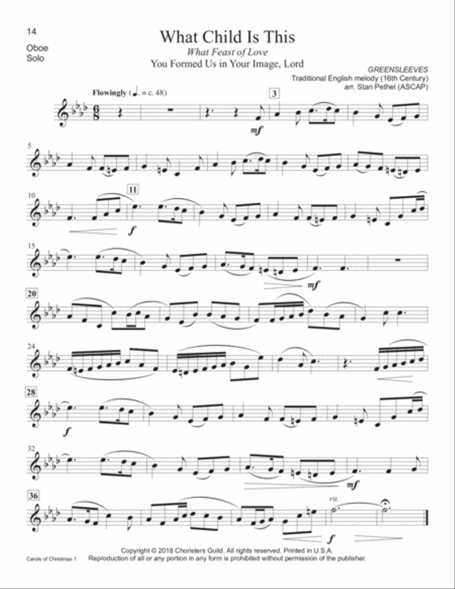 Carols of Christmas, Set 1 - Oboe Oboe scores gallery preview page 7
