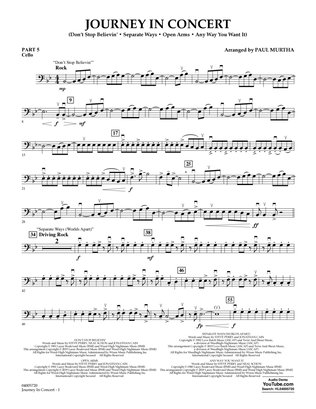 Journey in Concert (arr. Paul Murtha) - Pt.5 - Cello