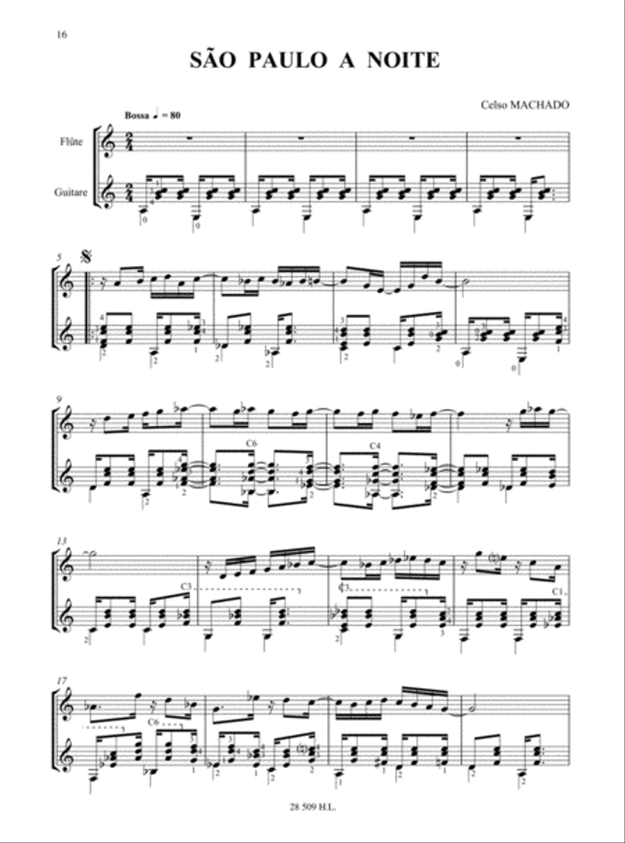 Sambamar - 6 Pieces Flute scores gallery preview page 6