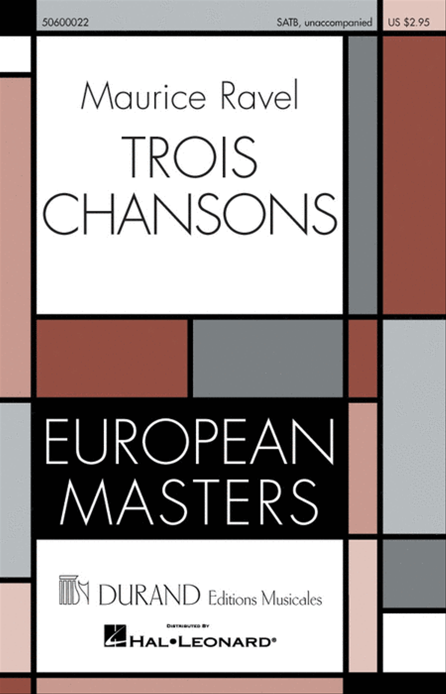 Trois Chansons 4-Part scores gallery preview page 1