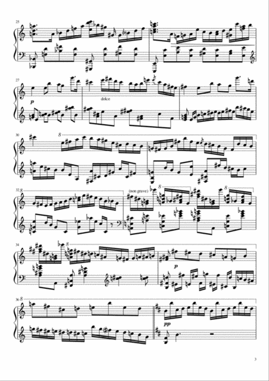 Ballade №3 Piano Solo scores gallery preview page 3