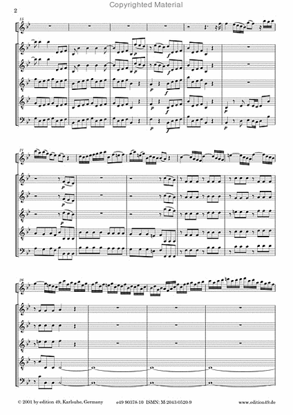 Concerto in B-Dur fur Violine (Mandoline) solo und Zupforchester