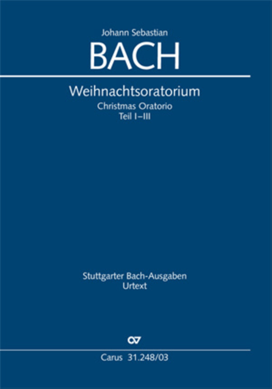 Christmas oratorio (Weihnachtsoratorium, Teile I-III) 4-Part scores gallery preview page 1