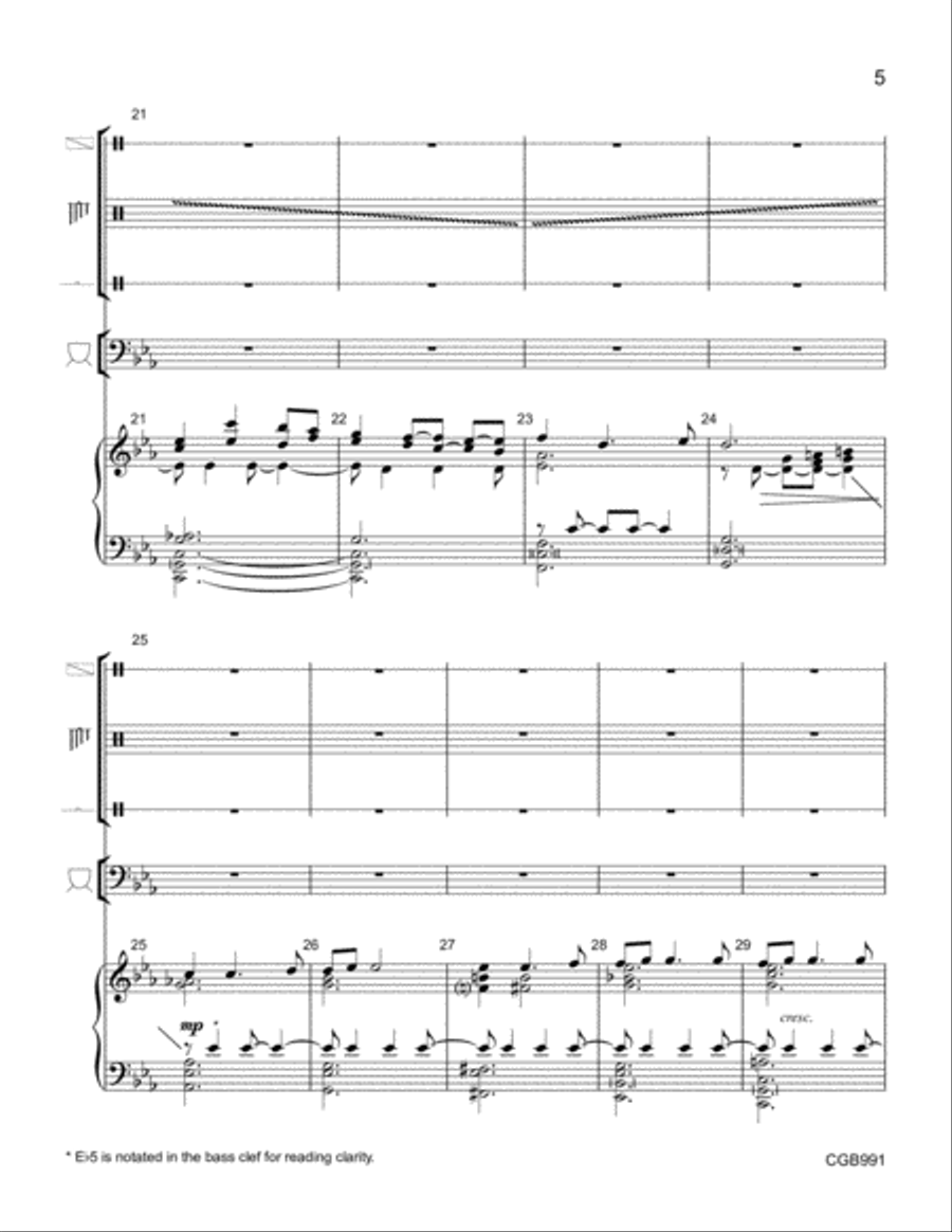 Meditation and Praise Full Score Handbell Choir scores gallery preview page 5