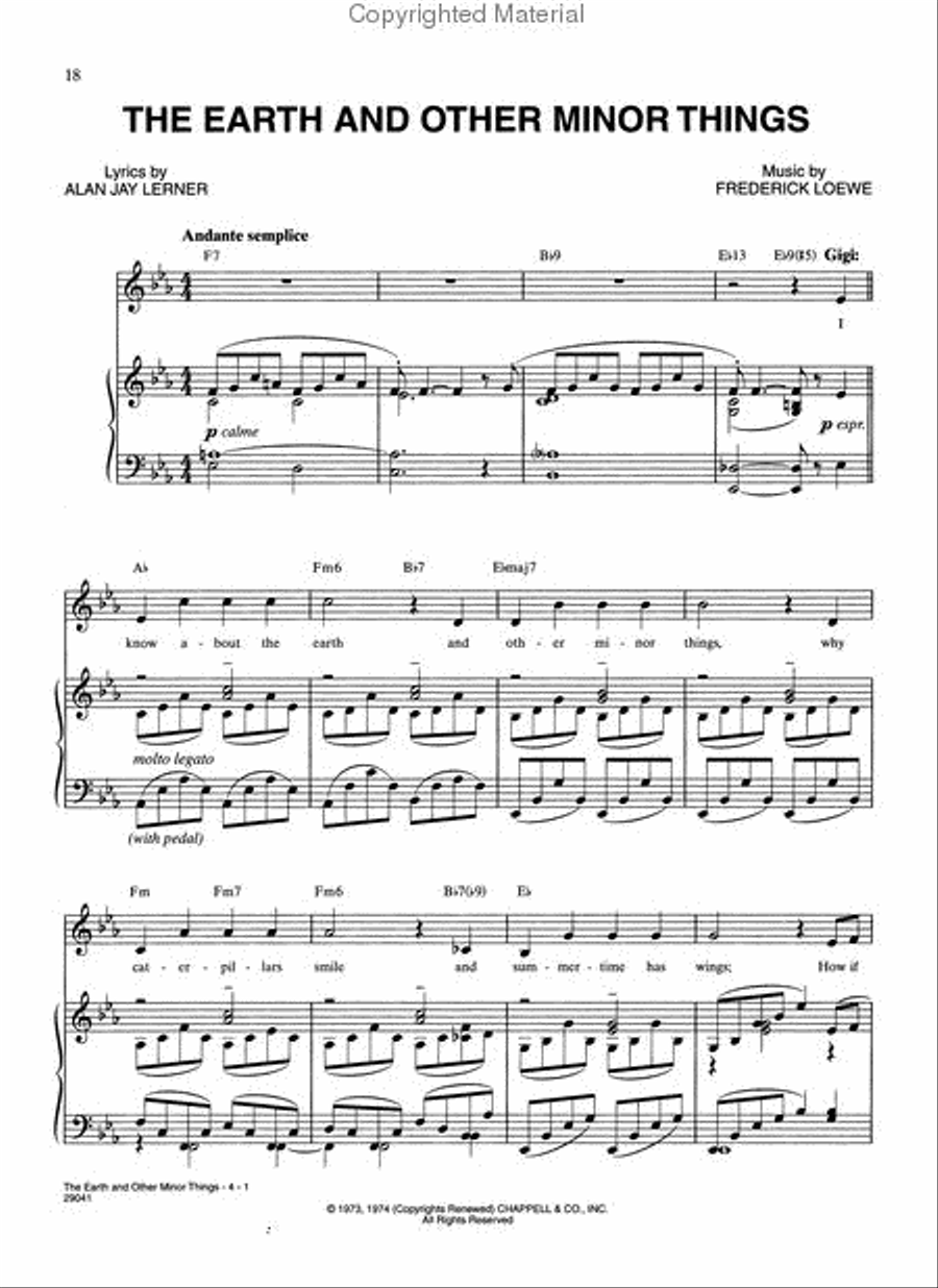 Gigi Gigi Piano, Vocal, Guitar scores gallery preview page 4