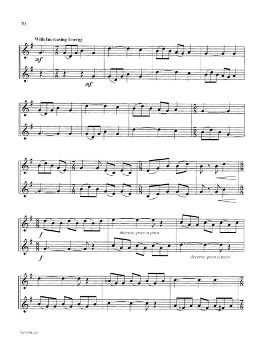 Hymns & Spirituals - Clarinet Clarinet Duet scores gallery preview page 8