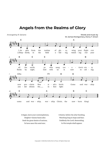 Angels from the Realms of Glory (Key of E Major) image number null