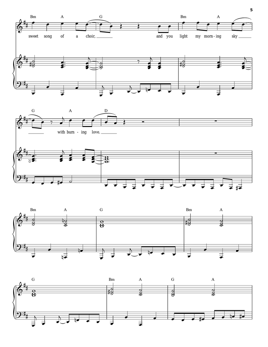 Burning Love Burning Love Piano, Vocal scores gallery preview page 5
