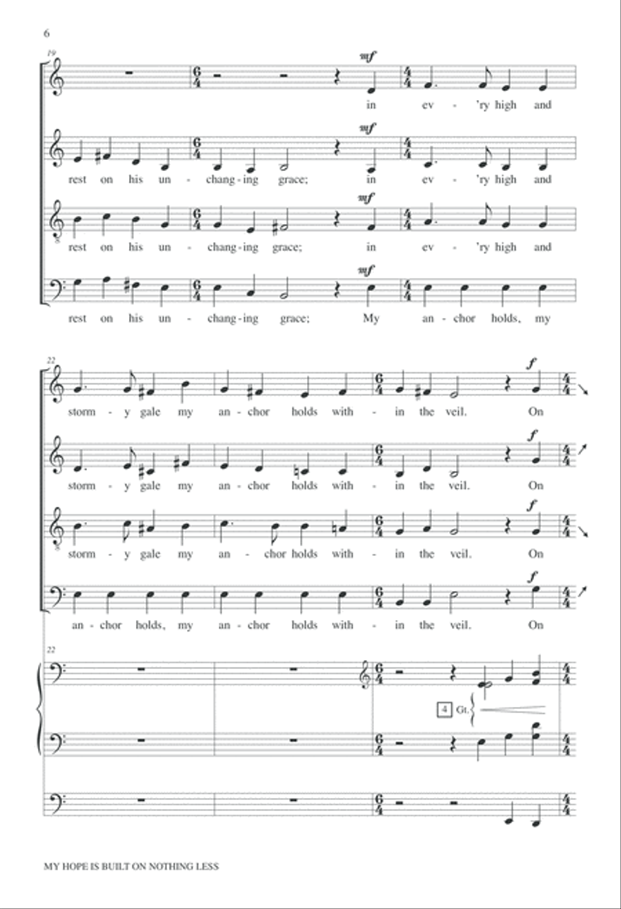 My Hope is Built on Nothing Less 4-Part scores gallery preview page 27