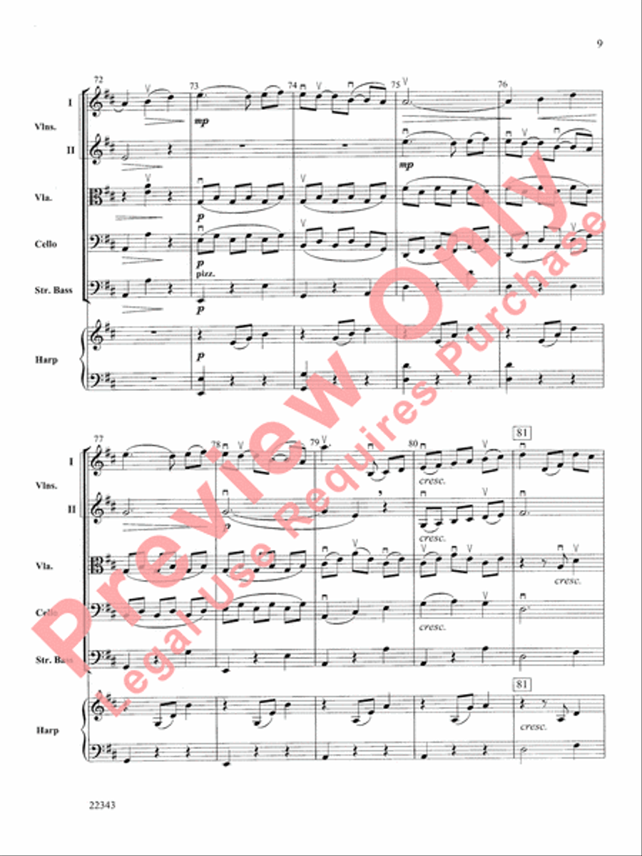 The Lovers' Waltz String Orchestra scores gallery preview page 10