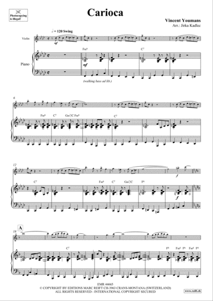 Carioca Carioca Violin Solo scores gallery preview page 4