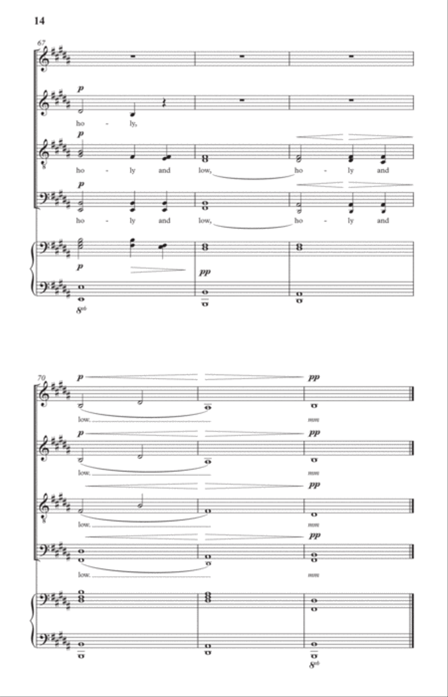 The Music of Stillness Divisi scores gallery preview page 18