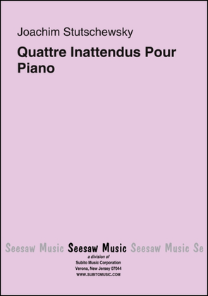 Quattre Inattendus Pour Piano