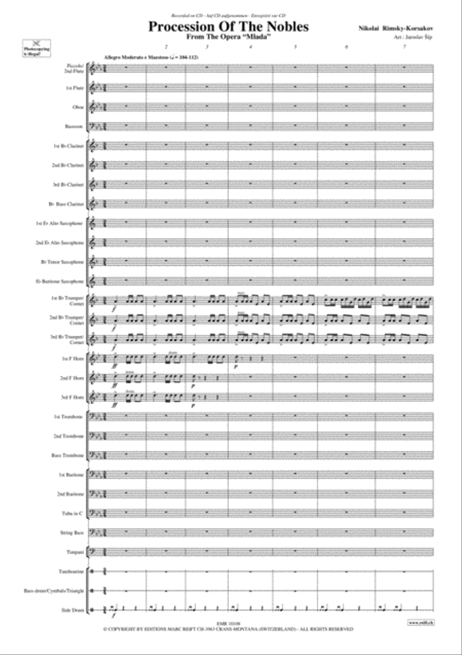 Procession Of The Nobles Procession Of The Nobles Concert Band scores gallery preview page 4