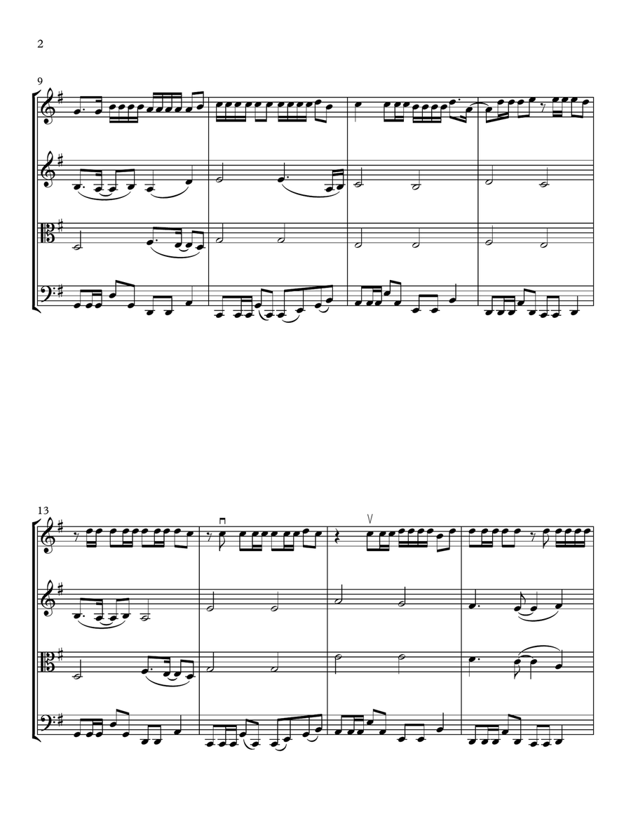 Changes String Quartet scores gallery preview page 2