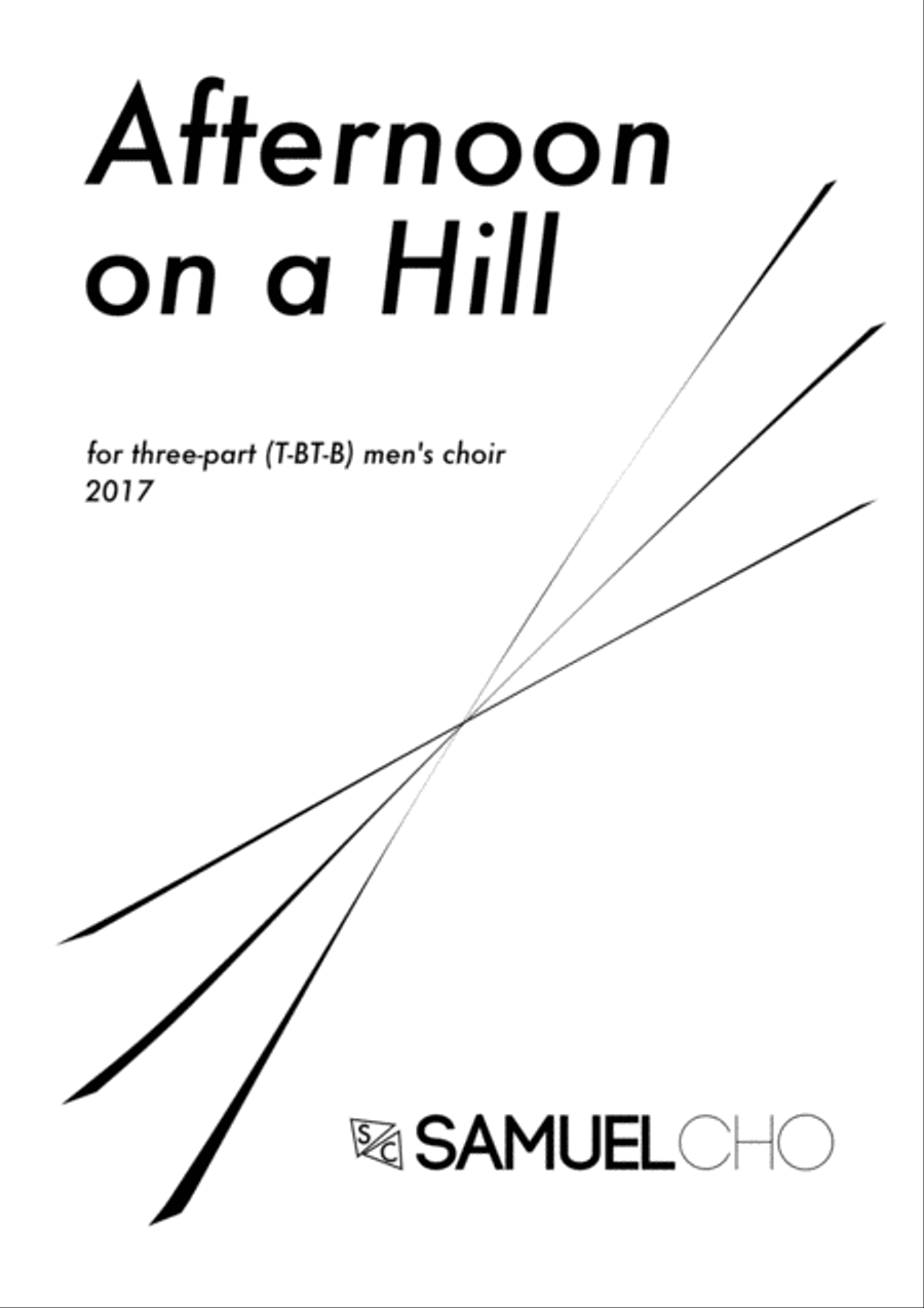 Afternoon on a hill Choir scores gallery preview page 1