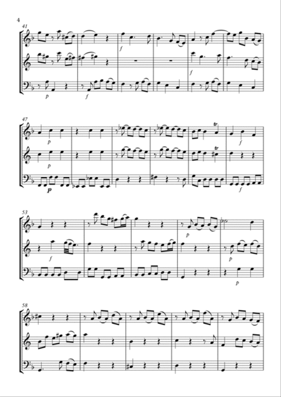 Trio Sonata No.4 Trio Sonata No.4 Woodwind Trio scores gallery preview page 4