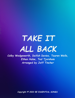 Book cover for Take It All Back