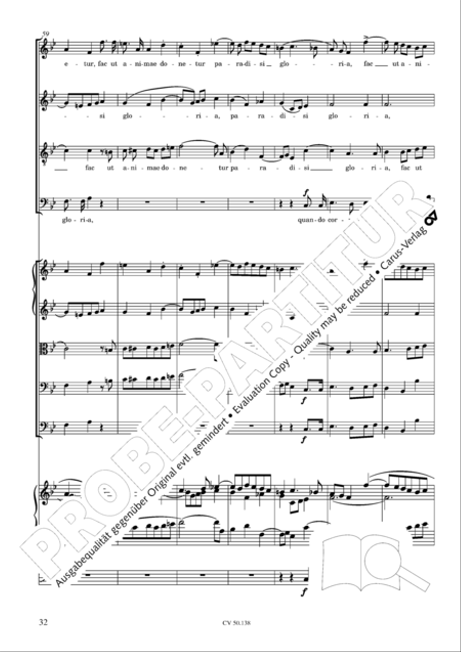 Stabat Mater in G minor 4-Part scores gallery preview page 33