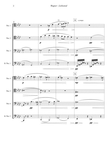 Liebestod from Tristan and Isolde for 8-part Trombone Ensemble