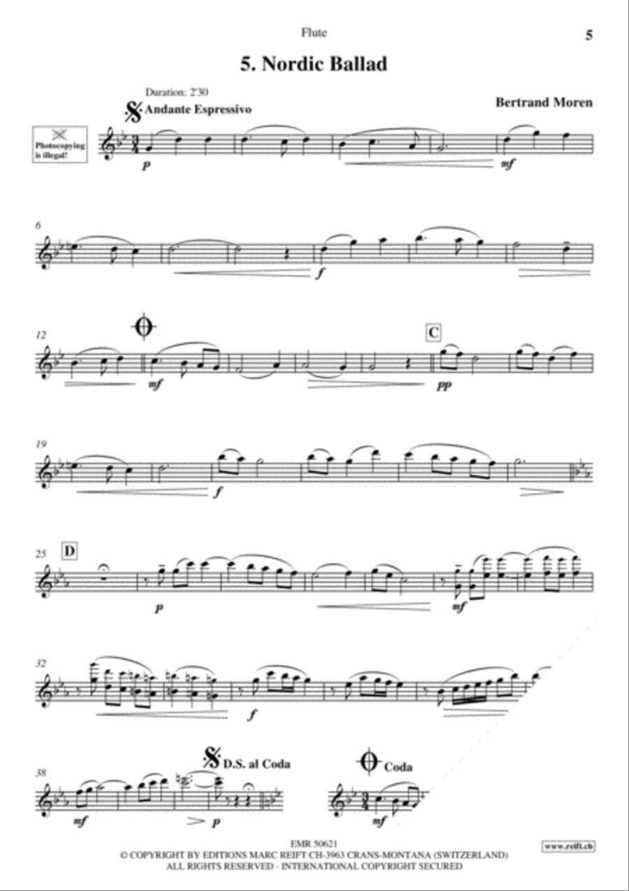 20 Slow Melodies Volume 2 Flute Solo scores gallery preview page 7