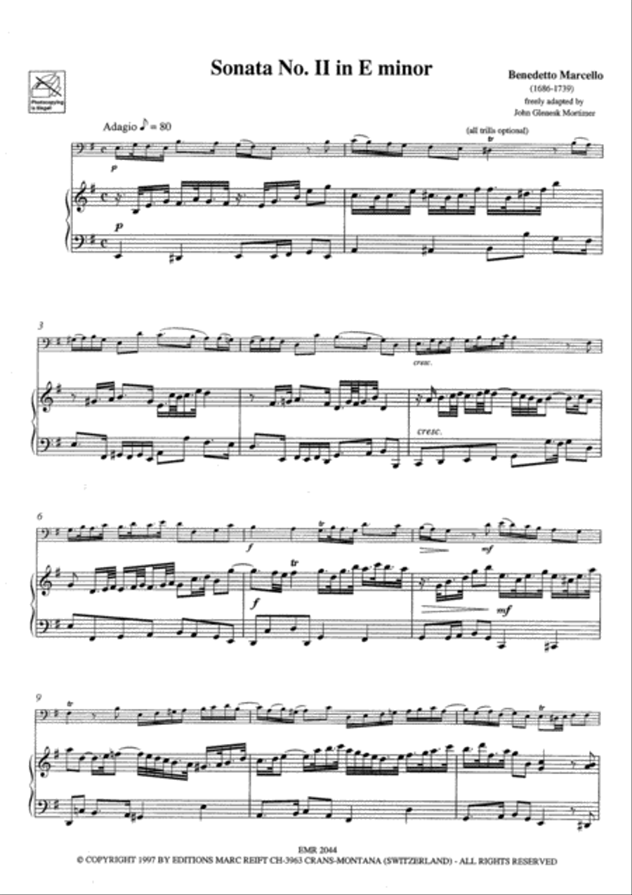 Sonata No. 2 in E minor Tuba scores gallery preview page 3