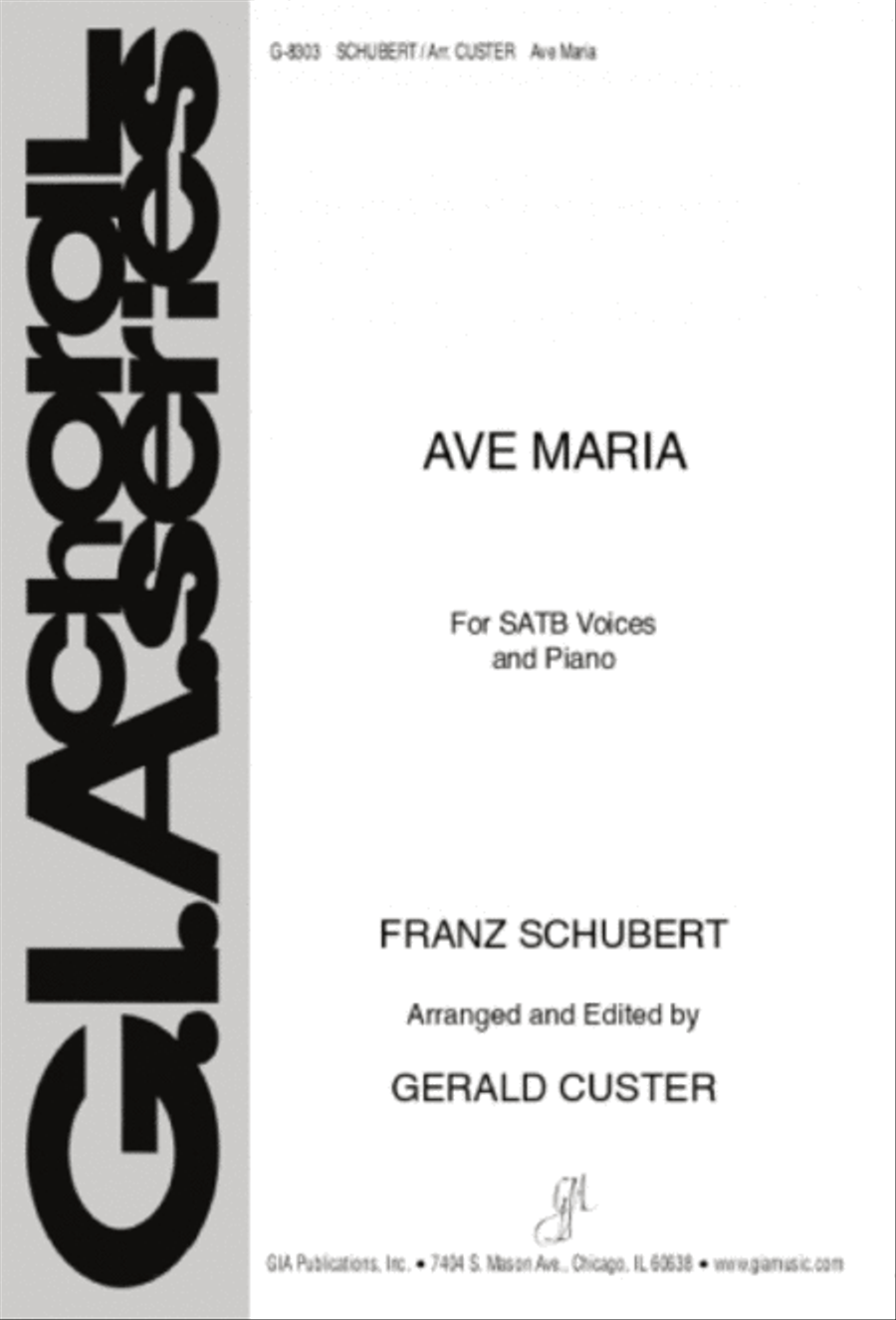Ave Maria Ave Maria 4-Part scores gallery preview page 1
