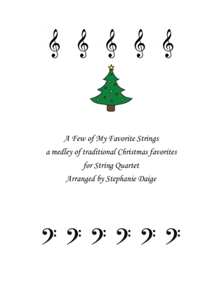 Book cover for String Quartet Christmas medley