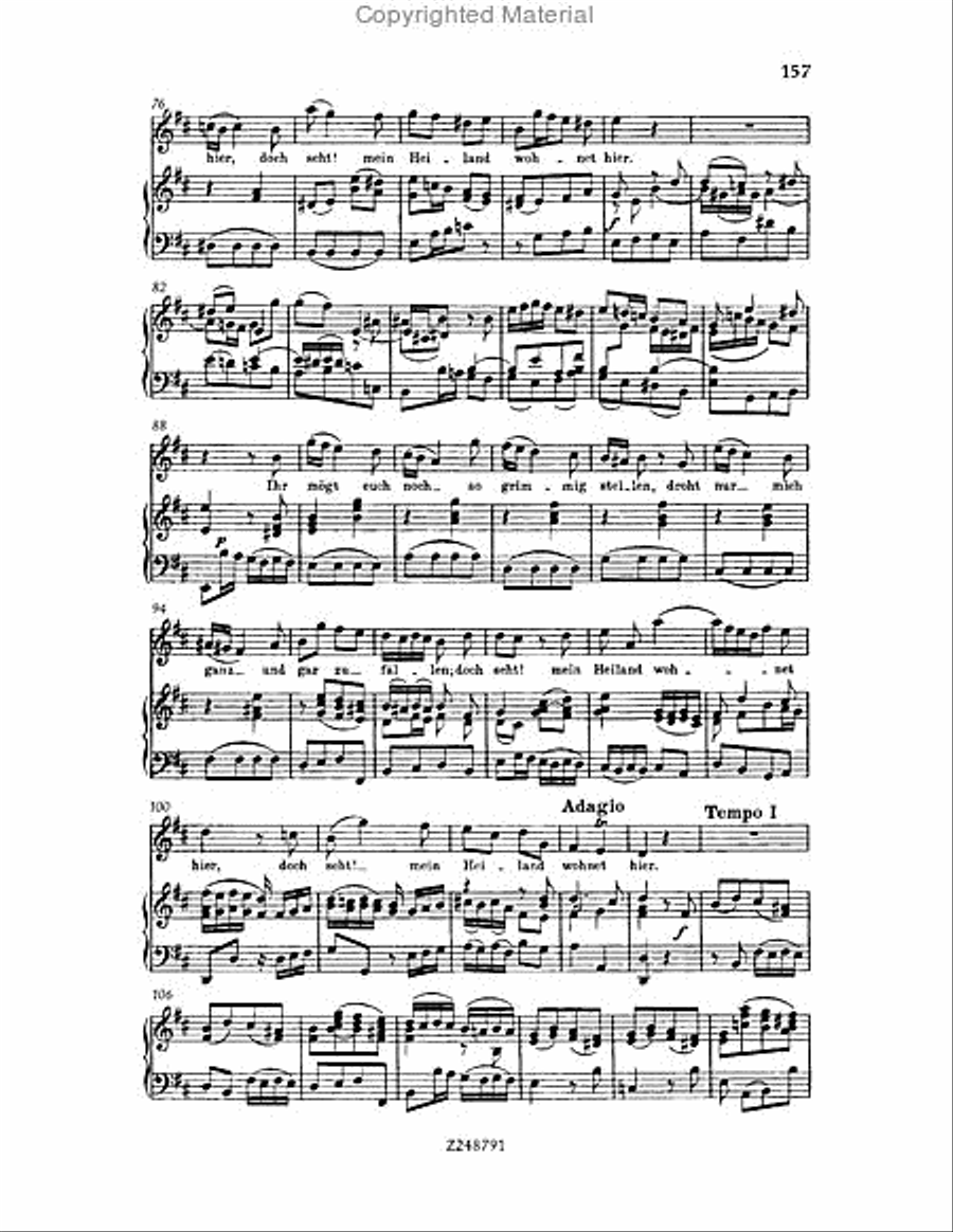 Christmas Oratorio, BWV 248 Choir scores gallery preview page 156