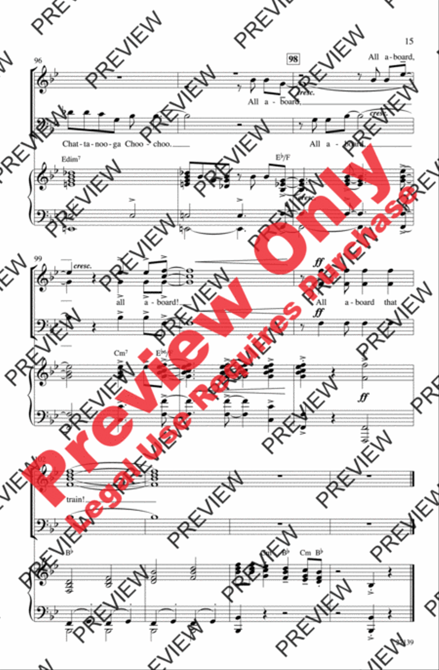 All Aboard! 3-Part scores gallery preview page 15