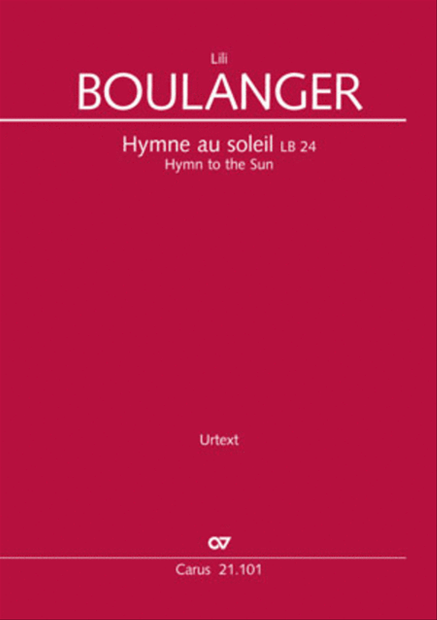 Hymne to the Sun, LB 24 4-Part scores gallery preview page 1