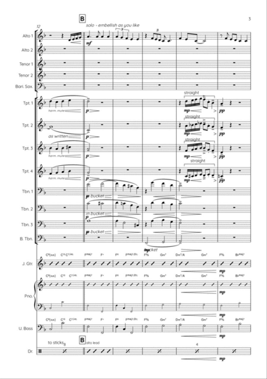 It Never Entered My Mind Jazz Ensemble scores gallery preview page 3