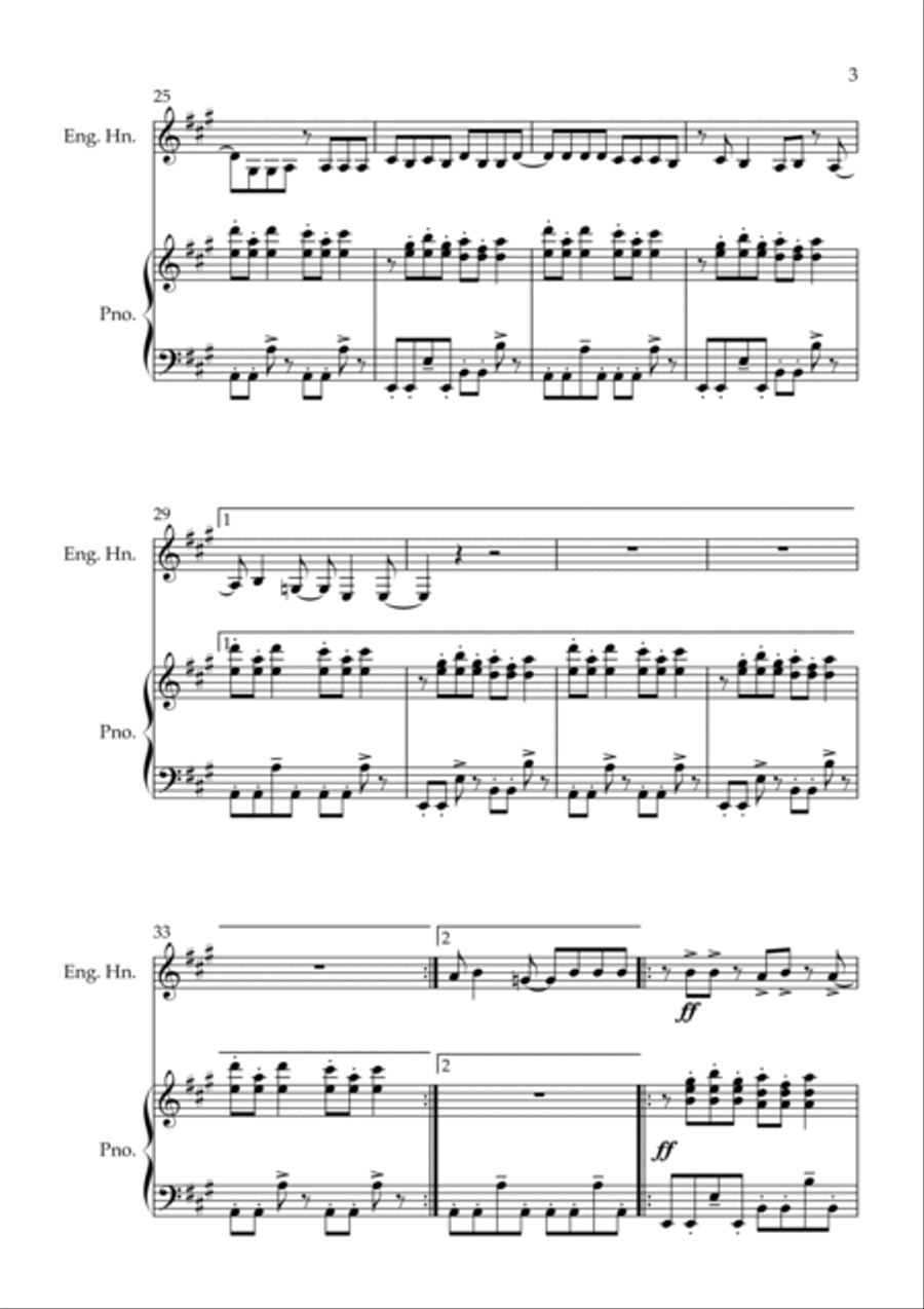 Bittersweet Symphony Bittersweet Symphony English Horn scores gallery preview page 3