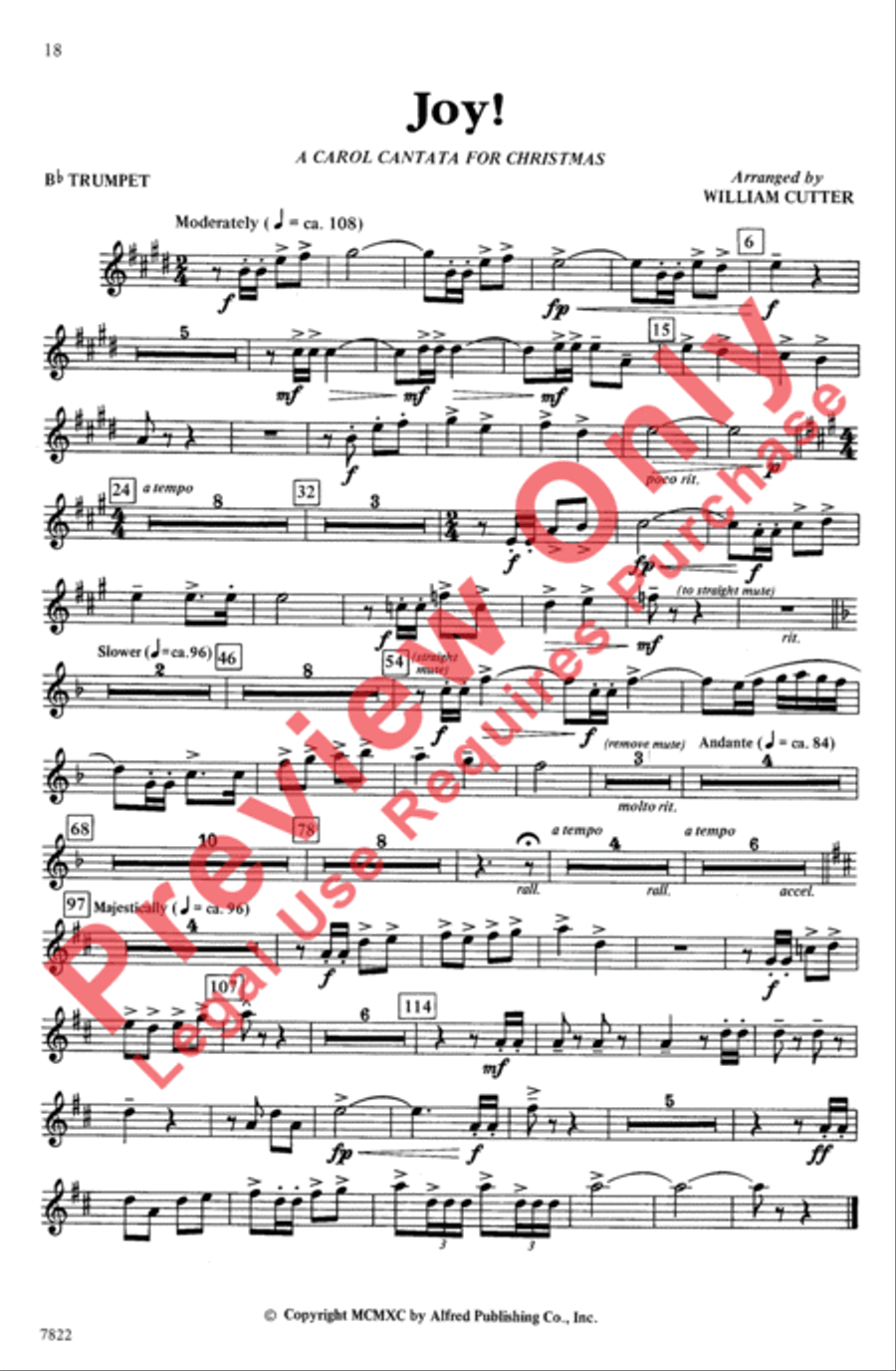 Joy: A Carol Cantata for Christmas 4-Part scores gallery preview page 18