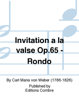 Book cover for Invitation a la valse Op. 65 - Rondo