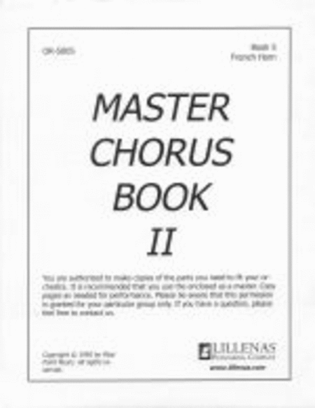 Master Chorus Book II, Orchestration Book 5, F Horn