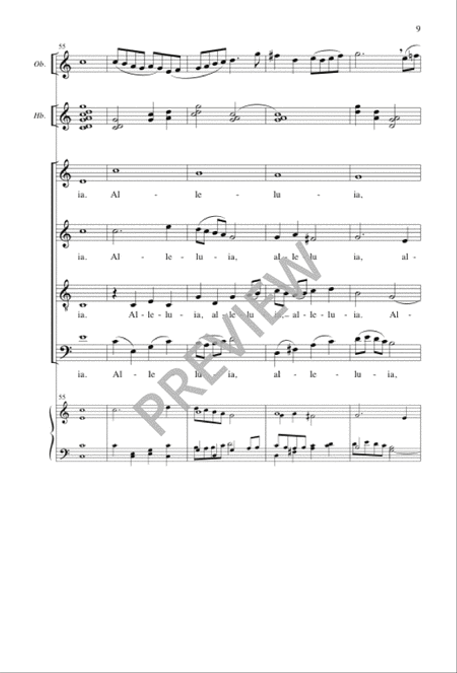 Festival Alleluias Festival Alleluias 4-Part scores gallery preview page 9