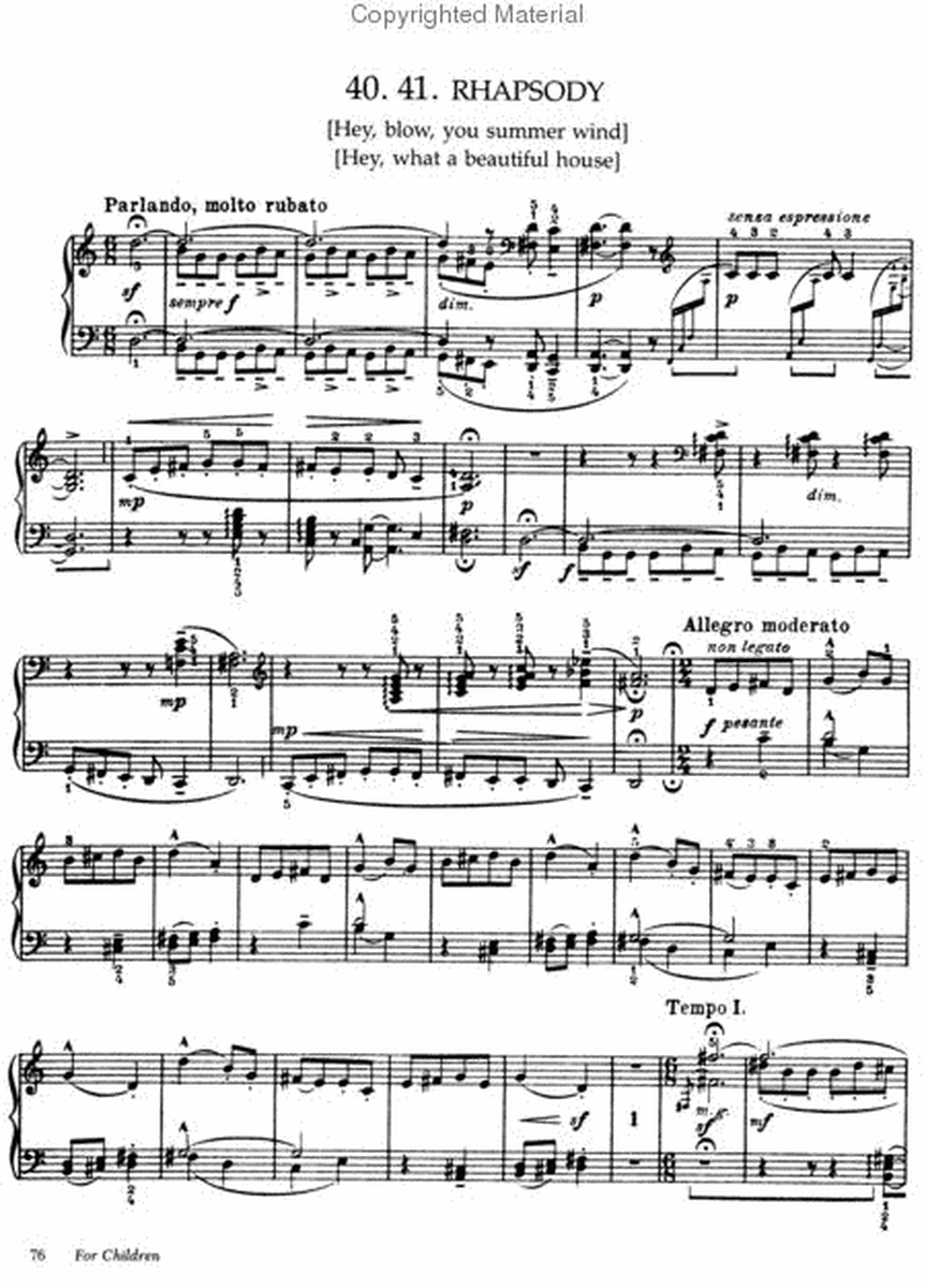Piano Music of Bela Bartok - Series II