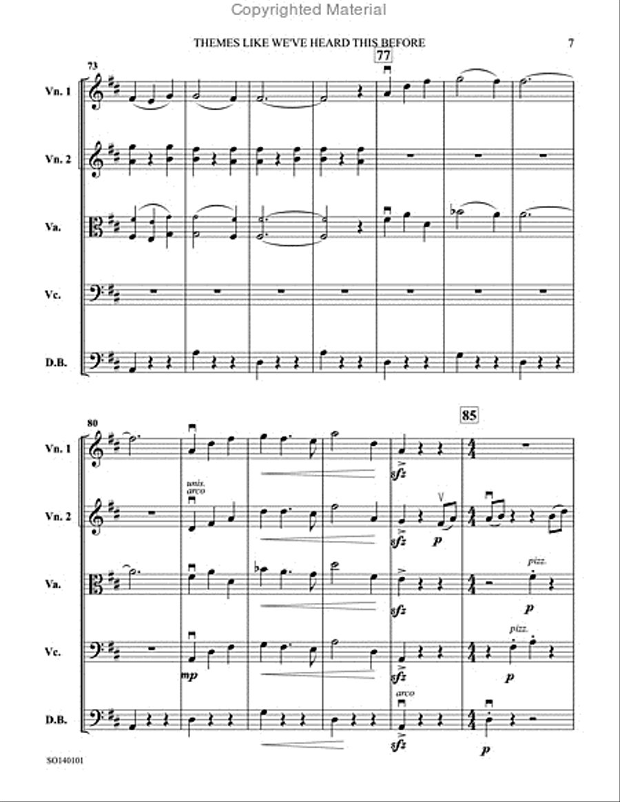 Themes Like We've Heard This Before String Orchestra scores gallery preview page 9