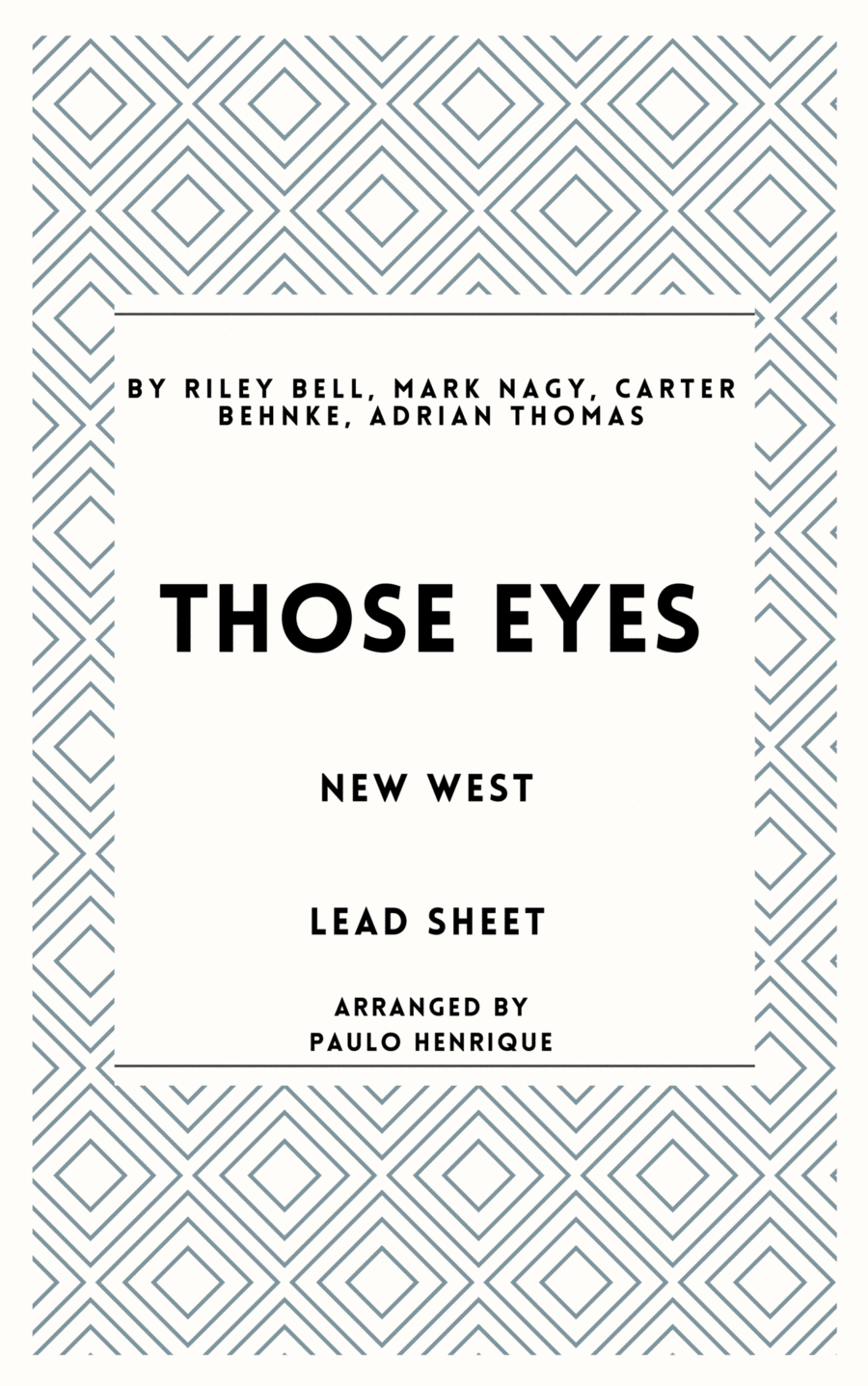 Those Eyes Piano scores gallery preview page 1