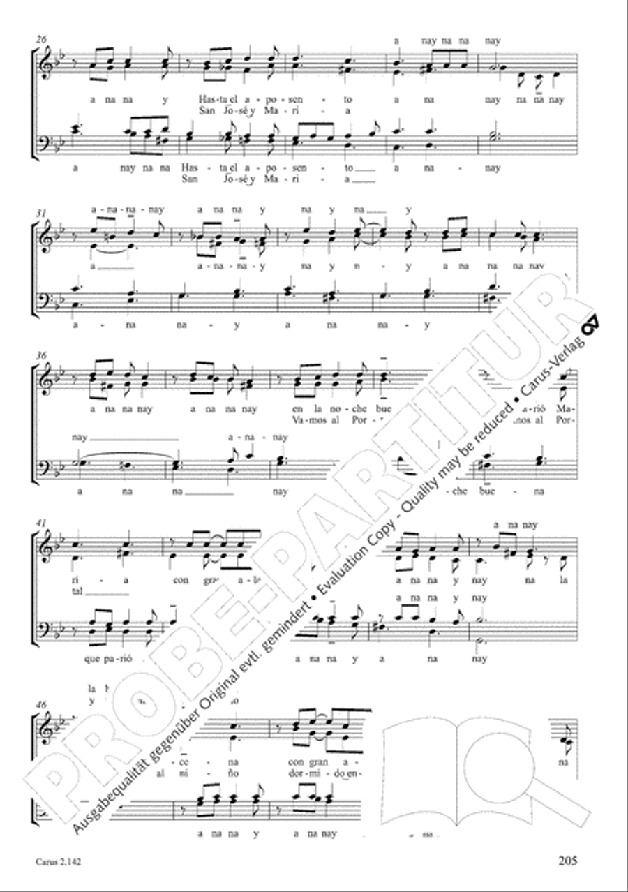 Christmas Carols of the World. Choral collection 4-Part scores gallery preview page 169