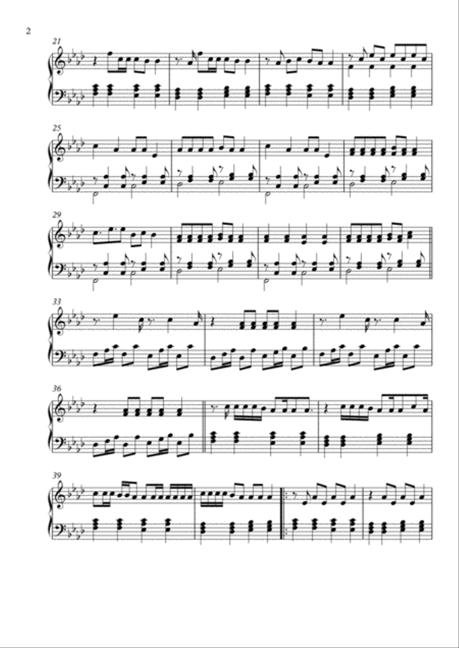 Hola Piano Solo scores gallery preview page 2